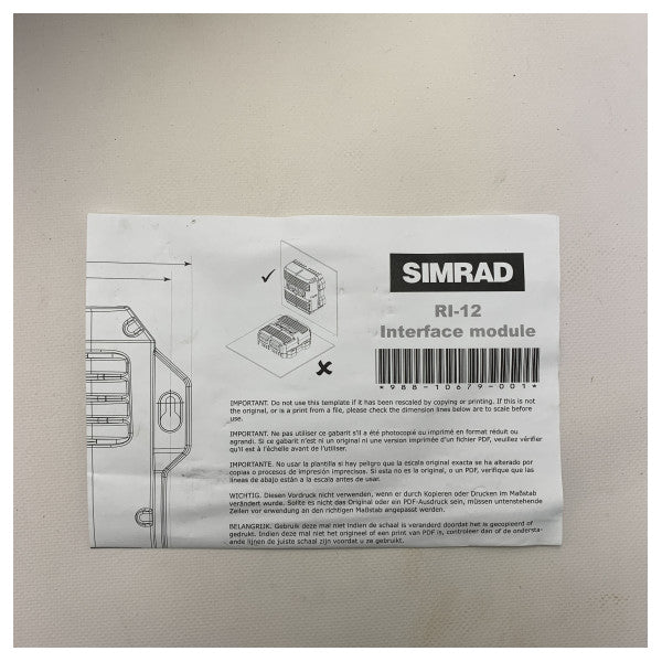 Módulo de interface de radar Simrad RI12 - 000-11467-001