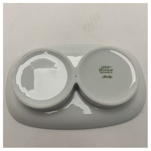 Riva | Richard Ginori 027 1795 lautasen kaksilokeroinen pippuri ja suola