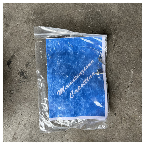 Sessa Marine, cobertura transparente bege para o fecho da popa do cockpit com kit de instalação - 048088L1