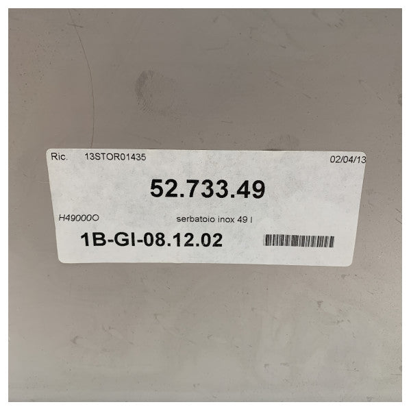 Паливний бак Osculati з нержавіючої сталі 49 л - 52.733.49