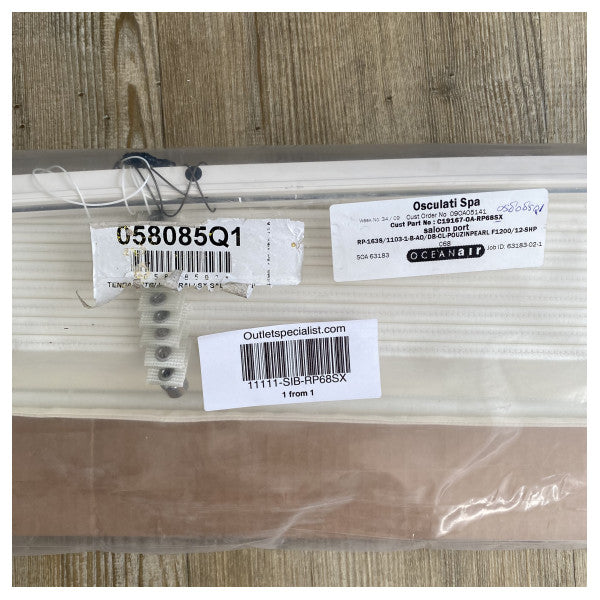 Dometic OceanAir περσίδες λευκό 1638 x 1103 mm σαλόνι αριστερή πλευρά Sessa C68