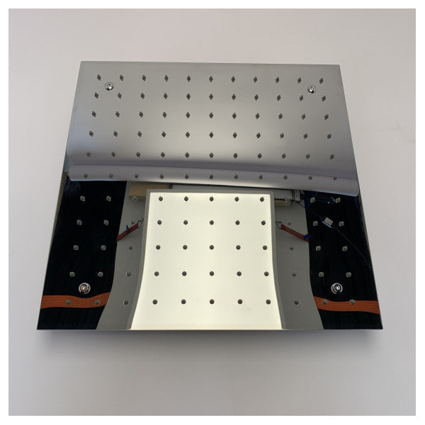 スクエア埋め込み型シャワーヘッド クロム 430 x 430 x 110 mm - 066290