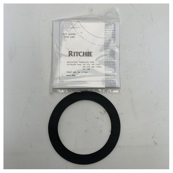 Ritchie HF-79W компас за вграждане в стената, бял със светлина 12/24V