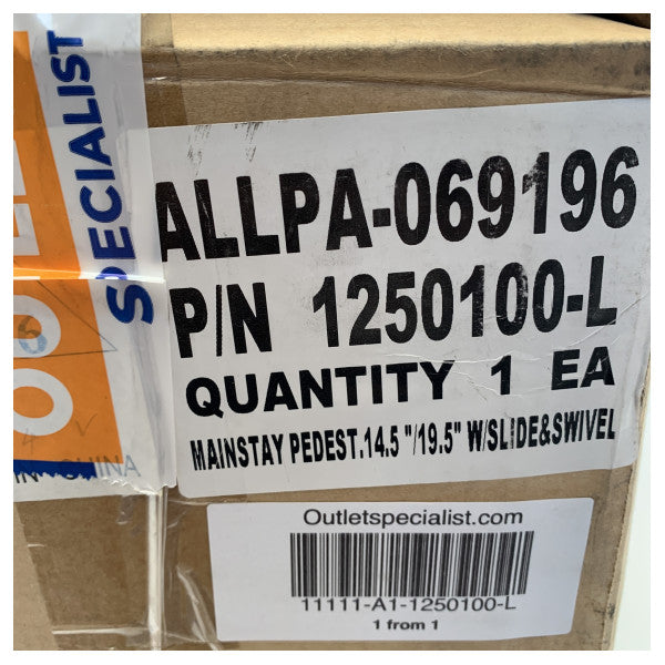 Алюмінієва регульована опора сидіння Springfield 1250100-L