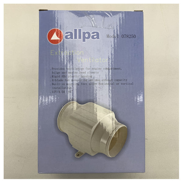 Allpa Engine Room Ventilatur White 12V | 207 m3 / h - 078250