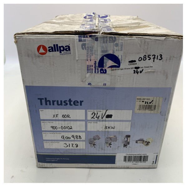 Propulsor de proa Engbo XForce XF60 60 KGF incluindo relé 24V - 900-00102