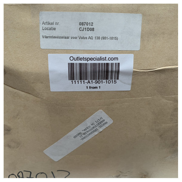 طقم المبادل الحراري Martec لمبادل حراري لمحرك Volvo Penta AQ95-130 - 901-1015