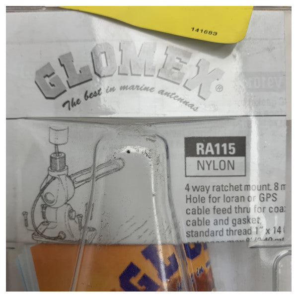 Glomex RA145 Uchwyt do montażu anteny GPS na relingach morskich