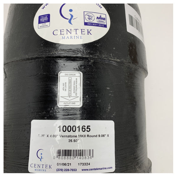 Centek Marine 4-tommer 125HP GRP udstødningsdæmper - 1000165