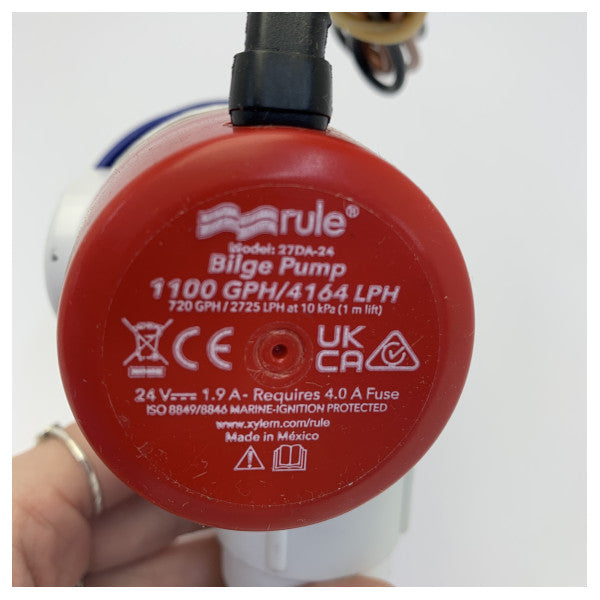 Pravilo 1100 GPH Bilgepump 24V - Potopna pumpa za čamce i jahte - 27DA-4-JYNNA