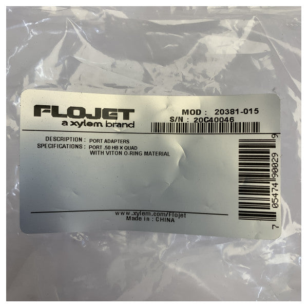 フロジェット 20381-015 ホース接続部 ストレート 1/2インチ ビトンOリング付き