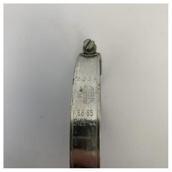 Хомут для шланга ABA з нержавіючої сталі, стійкий до кислот D68-85мм - ABA1285W5