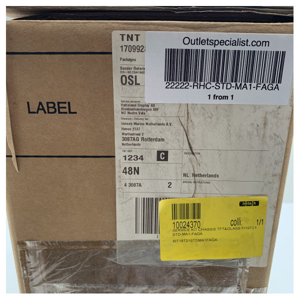 Hatteland 24-tommers skærmchassis-sæt - STD-MA1-FAGA