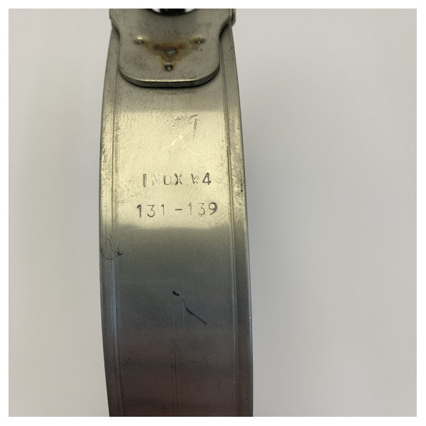 ASA letkukiinnike 131-139mm - Ruostumaton teräs säädettävä