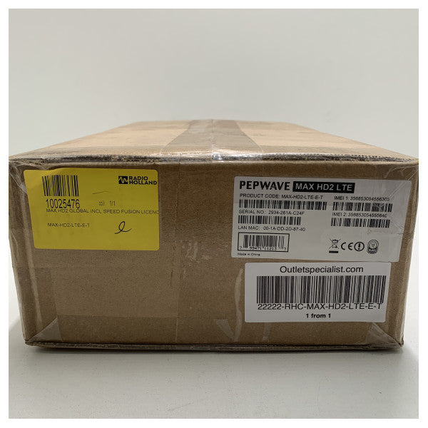Pepwave Dual 4G LTE Mobile Router - MAX-HD2-LTE-E-T