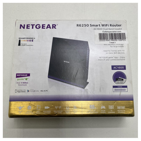 Router WiFi AC gigabit wireless Netgear R6250-100PES