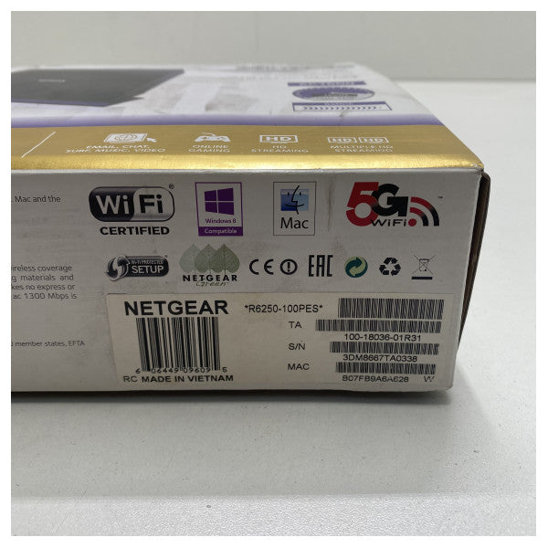 Router WiFi AC gigabit wireless Netgear R6250-100PES