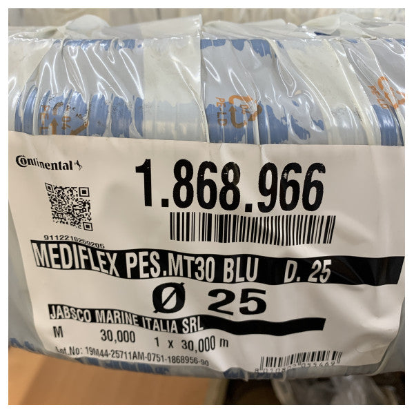 Jabsco Mediflex Pes Fresh Water Hose - 25mm x 30m - Flexible