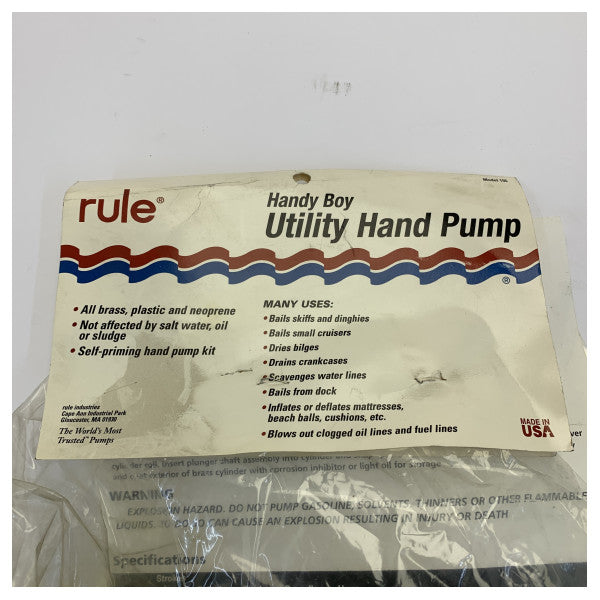 ルール ハンディ ボーイ 155 マニュアル ユーティリティ ポンプ レッド