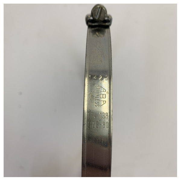 Norma ABA letkukiristin ruostumaton teräs 304 - 104-138mm - Inox matopyöräkiristin jahtitarvikkeet