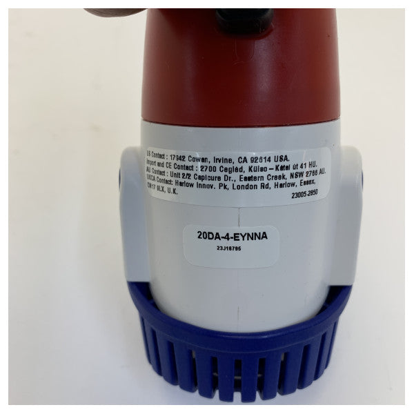 Rule 800 GPH /3028LPM 潜水ポンプ 24V - マリン用ビルジポンプ