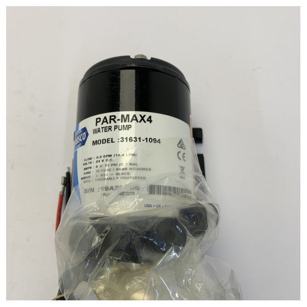 Jabsco Quiet Flush Conversion Kit 24V with Par-Max 4 Flush Water Pump - 37255-0094