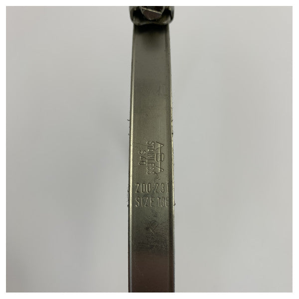 ABA slangeklemme rustfrit stål - 200-231 mm - Inox snekkegevindsklemme