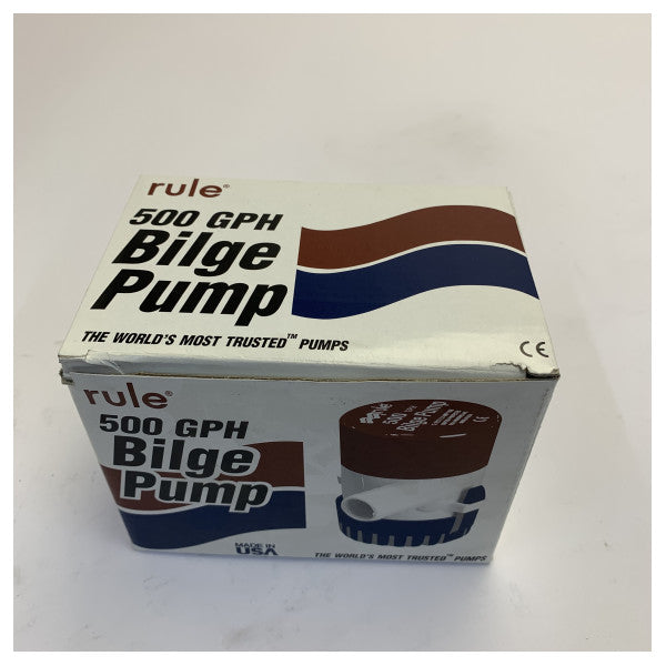 Rule 500 GPH Bilgepumpe 24V - Modell 26D - Marinebilgepumpe