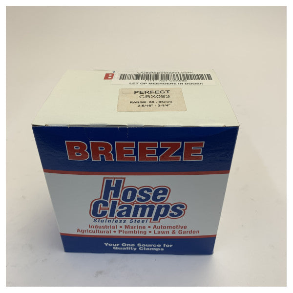 Hose clamp stainless steel W4 59-83mm - Perfect Marine Quality