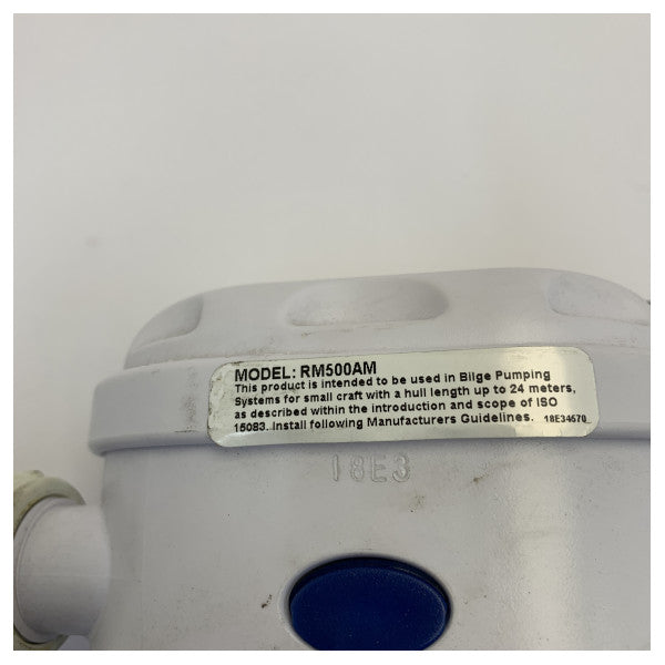 Rule Mate 500 RM500AM Automatska pumpa za ispuštanje vode 12V - 500 GPH