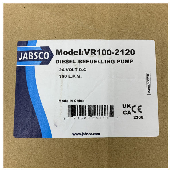 Jabsco VR100-2120 Dieseltransferpumpe 100L/min 24V Marinekraftstoffpumpe