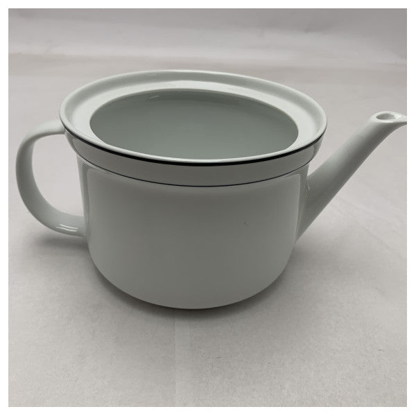 Riva High-Quality Richard Ginori Porcelain Teapot 1.25L - Elegant White Armonia Design for Marine Use