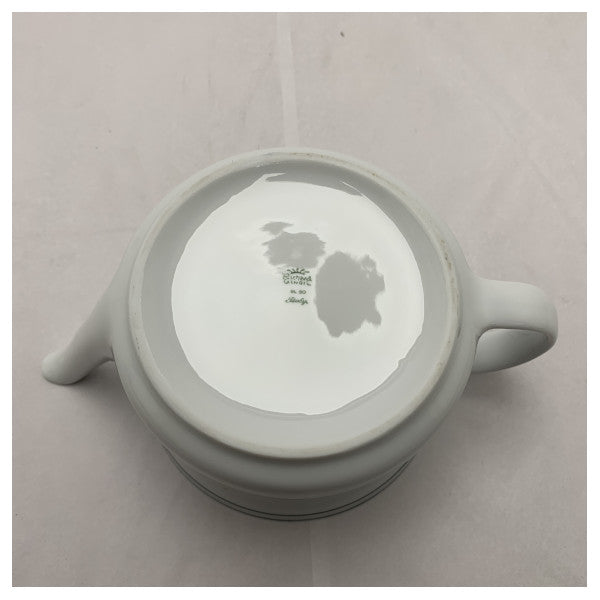 Riva High-Quality Richard Ginori Porcelain Teapot 1.25L - Elegant White Armonia Design for Marine Use