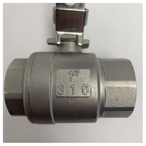 Неръждаема стомана 1 инч 1000 WOG топка клапан