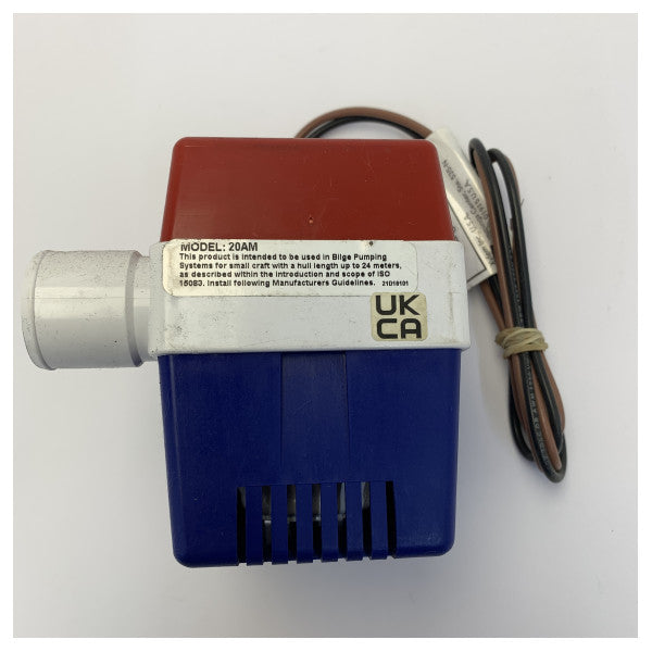 Sääntö 1000 GPH bilgepumppu 12V - 20AM