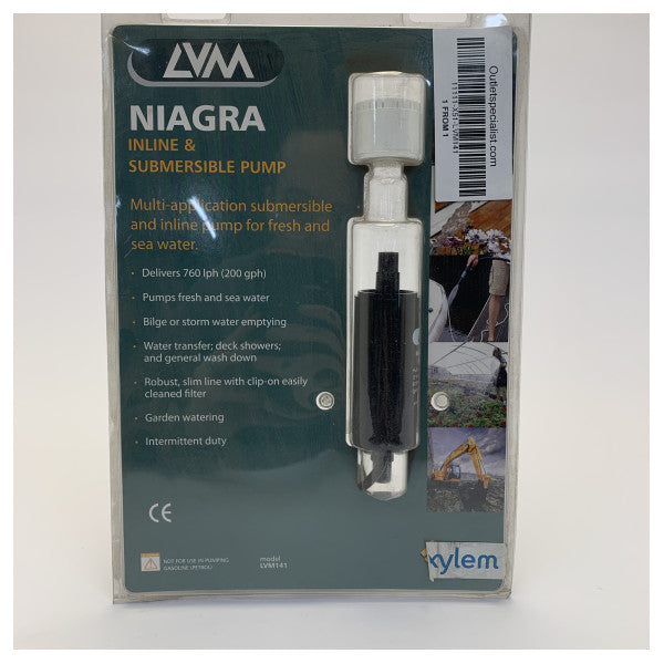 Bomba de Porão e Inline Niagara LVM141 12V - Diesel e Líquido