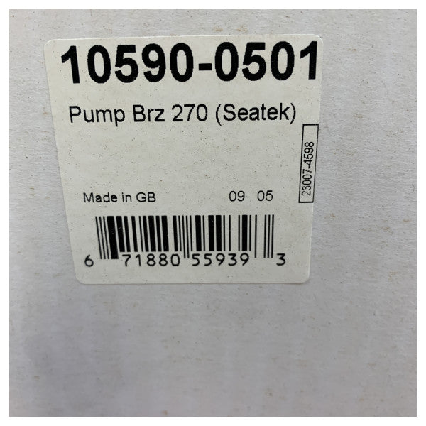 ジャブスコ 10590-0501 真鍮製マリン海水冷却ポンプ - シーテック F20710030