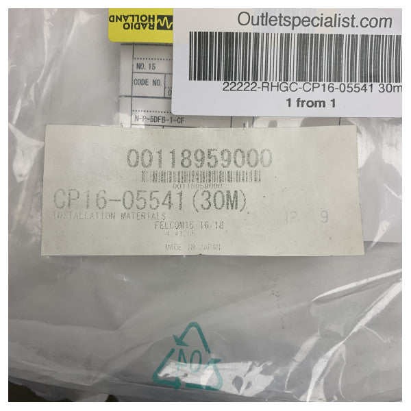 Kit d'installation de câble Furuno Felcom 15/18 30M - CP16-05541 - 0118959000