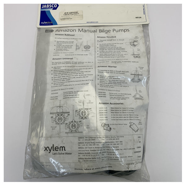 Jabsco 29284-1000 Kit Rocker για Amazon Warrior