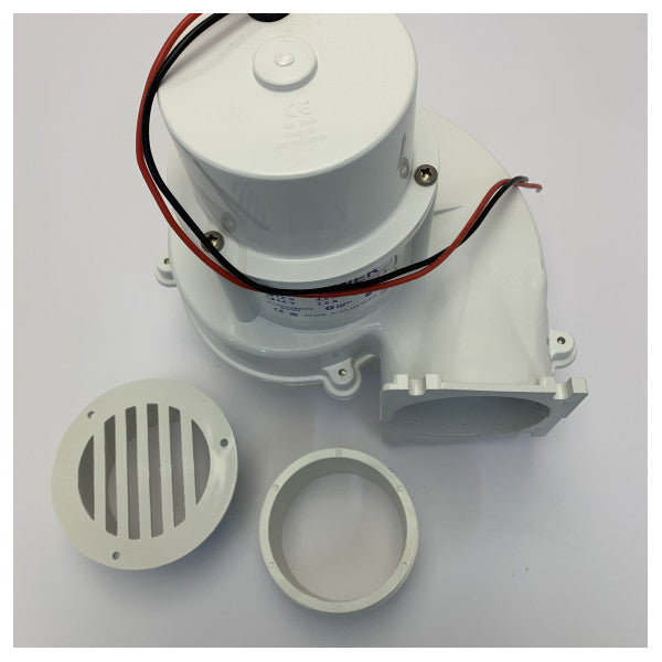 Ocean Technologies Marine Hava Aspiratörü 12V - Hortum ve Izgaralı Havalandırma Kiti