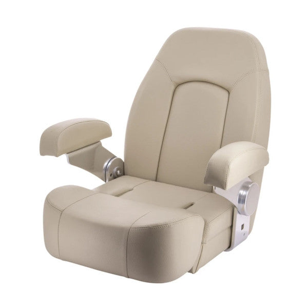 Vetus SEAMAN Cadeira de Governo com Assento Rebatível, Skai Marfim Claro - CHSEAMC