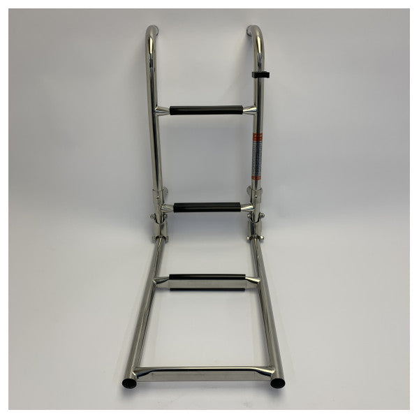 Drabinka do pływania Vetus SLF4A - stal nierdzewna - 4 stopnie - składana - w zestawie z zestawem montażowym