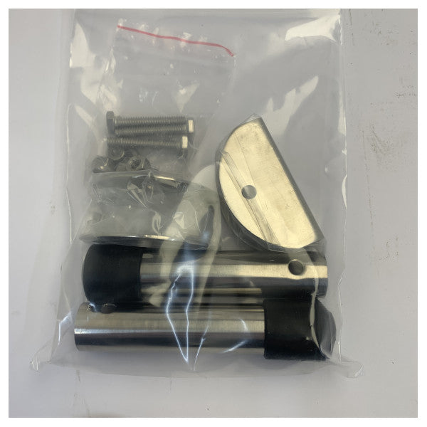 Drabinka do pływania Vetus SLF4A - stal nierdzewna - 4 stopnie - składana - w zestawie z zestawem montażowym