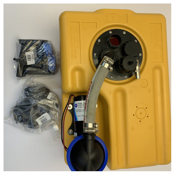 Jabsco spildevandstank system 35L med 12V makserpumpe og sensor