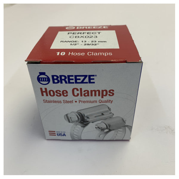 Хомут для шланга Perfect W4 з нержавіючої сталі 316 13-23 мм