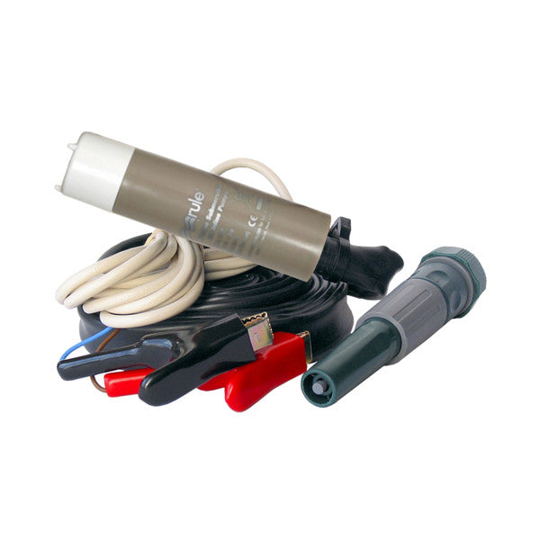 Conjunto de bomba inline e submersível Rule iL500PK Slimline 24V - 1920 L/U