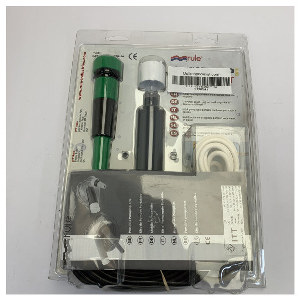 Rule iL500PK Slimline Inline- och dränkbar pumpset 24V - 1920 L/U