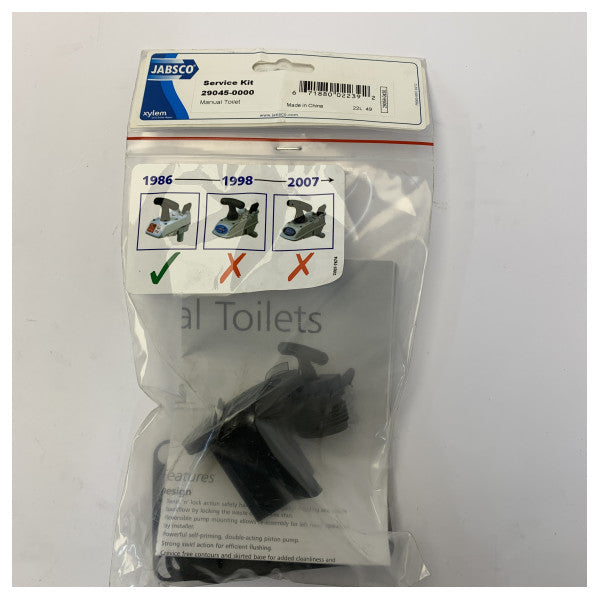 Сервісний комплект Jabsco 29045-0000 для ручного туалету - з чорним колектором