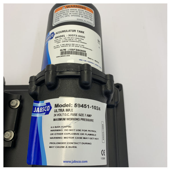Jabsco 59451-1024 Ultra Max Drinking Water Pump System 24V - 13L/min HP