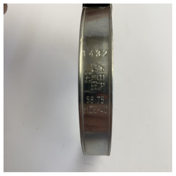 ABA Hose clamp stainless steel - 58-75mm - 64400075S